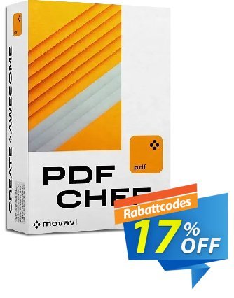 PDFChef by Movavi for MAC - Lifetime License for 3 PCs  Gutschein 17% OFF Movavi PDF Editor Lifetime license for 3 MACs, verified Aktion: Excellent promo code of Movavi PDF Editor Lifetime license for 3 MACs, tested & approved