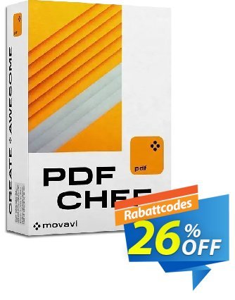 PDFChef by Movavi for Mac - 1 year  Gutschein Movavi PDF Editor for Mac – Annual Subscription impressive promo code 2024 Aktion: impressive promo code of Movavi PDF Editor for Mac – Annual Subscription 2024