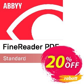 ABBYY FineReader PDF 16 Standard Upgrade Coupon, discount 20% OFF ABBYY FineReader PDF 16 Standard Upgrade, verified. Promotion: Marvelous discounts code of ABBYY FineReader PDF 16 Standard Upgrade, tested & approved