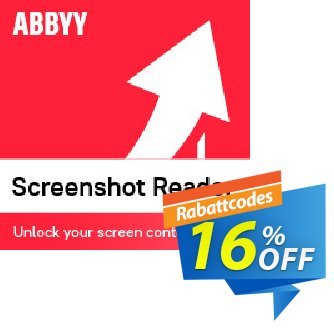 ABBYY Screenshot Reader - Download version Coupon, discount ABBYY Screenshot Reader - Download version wonderful discounts code 2024. Promotion: wonderful discounts code of ABBYY Screenshot Reader - Download version 2024