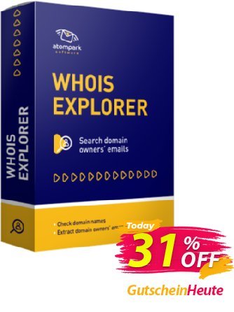 Atomic Whois Explorer Gutschein SPRING30 Aktion: impressive deals code of Atomic Whois Explorer 2024
