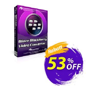 BlazeVideo BlackBerry Video Converter Gutschein Save 50% Off Aktion: staggering sales code of BlazeVideo BlackBerry Video Converter 2024