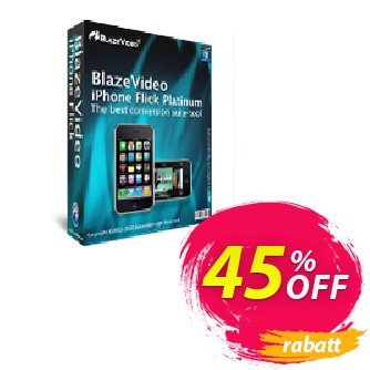BlazeVideo iPhone Flick Platinum Gutschein Save 45% Off Aktion: imposing discounts code of BlazeVideo iPhone Flick Platinum 2024