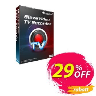 BlazeVideo TV Recorder Gutschein Holiday Discount: $20 OFF Aktion: big discount code of BlazeVideo TV Recorder 2024
