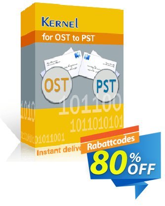 Kernel for OST to PST - Corporate License upgrade  Gutschein 80% OFF Kernel for OST to PST (Corporate License upgrade), verified Aktion: Staggering deals code of Kernel for OST to PST (Corporate License upgrade), tested & approved