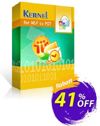 Kernel for Lotus Notes to Outlook - 250 NSF Files  Gutschein 30% OFF Kernel for Lotus Notes to Outlook (250 NSF Files), verified Aktion: Staggering deals code of Kernel for Lotus Notes to Outlook (250 NSF Files), tested & approved