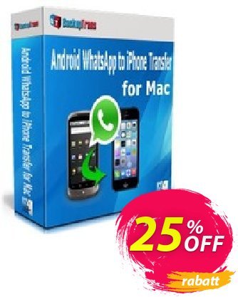 Backuptrans Android WhatsApp to iPhone Transfer for Mac (Family Edition) discount coupon Backuptrans Android WhatsApp to iPhone Transfer for Mac (Family Edition) awful sales code 2024 - awful promotions code of Backuptrans Android WhatsApp to iPhone Transfer for Mac (Family Edition) 2024