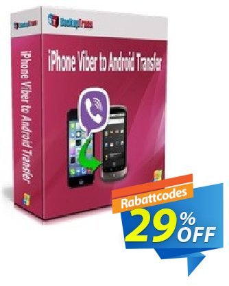 Backuptrans iPhone Viber to Android Transfer discount coupon Backuptrans iPhone Viber to Android Transfer (Personal Edition) fearsome deals code 2024 - formidable sales code of Backuptrans iPhone Viber to Android Transfer (Personal Edition) 2024
