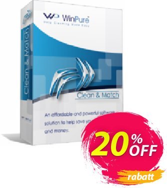 WinPure Clean & Match - Small Business Edition Coupon, discount WinPure™ Clean & Match v7 - Small Business Edition with 1 Years Updates fearsome deals code 2024. Promotion: fearsome deals code of WinPure™ Clean & Match v7 - Small Business Edition with 1 Years Updates 2024