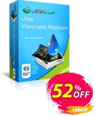 uRex Videomark Platinum Gutschein 50% Off Aktion: staggering sales code of uRex Videomark Platinum 2024