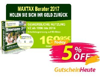MAXTAX - Beraterversion 2017 - 50 Akten Coupon, discount MAXTAX SPAR-ABO. Promotion: dreaded promotions code of MAXTAX - Beraterversion 2017 - 50 Akten 2024