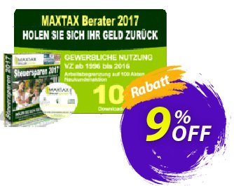 MAXTAX - Beraterversion 2017 - 100 Akten - Neukunden discount coupon MAXTAX SPAR-ABO - marvelous deals code of MAXTAX - Beraterversion 2017 - 100 Akten - Neukunden 2024