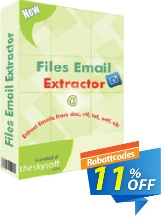 TheSkySoft Files Email Extractor discount coupon 10%Discount - awesome offer code of Files Email Extractor 2024