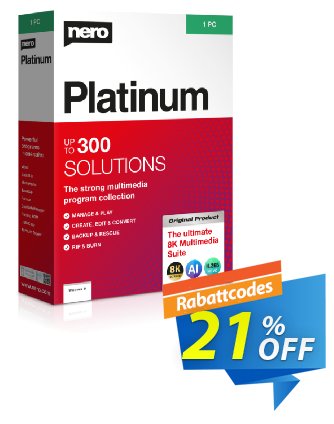 Nero Platinum 2024 discount coupon 20% OFF Nero Platinum 2024, verified - Staggering deals code of Nero Platinum 2024, tested & approved