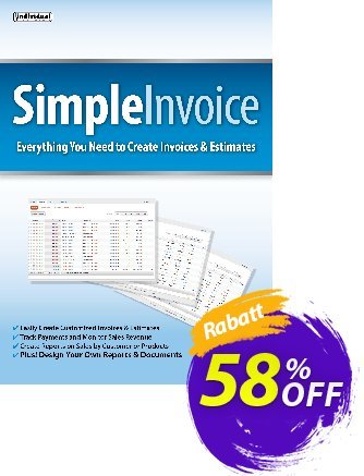 SimpleInvoice Coupon, discount 40% OFF SimpleInvoice, verified. Promotion: Amazing promo code of SimpleInvoice, tested & approved