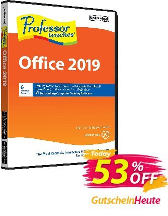 Professor Teaches Office 2019 Tutorial Set discount coupon Black Friday & Cyber Monday Are Here! - hottest offer code of Professor Teaches® Office 2024 2024