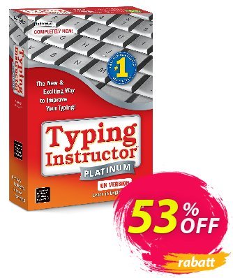 Typing Instructor Platinum - International Version UK Keyboard Coupon, discount 30% OFF Typing Instructor Platinum - International Version UK Keyboard, verified. Promotion: Amazing promo code of Typing Instructor Platinum - International Version UK Keyboard, tested & approved