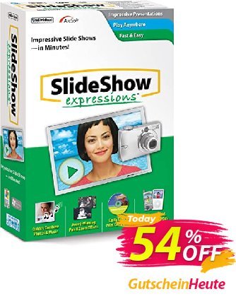 SlideShow Expressions Deluxe 2 Gutschein 30% OFF SlideShow Expressions Deluxe 2, verified Aktion: Amazing promo code of SlideShow Expressions Deluxe 2, tested & approved