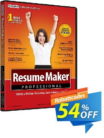 ResumeMaker Gutschein 30% OFF ResumeMaker, verified Aktion: Amazing promo code of ResumeMaker, tested & approved