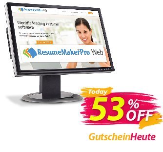 ResumeMaker Professional for Web - Annual Subscription  Gutschein 30% OFF ResumeMaker Professional for Web, verified Aktion: Amazing promo code of ResumeMaker Professional for Web, tested & approved