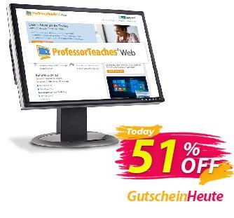 Professor Teaches Web Library - Annual Subscription  Gutschein 30% OFF Professor Teaches Web Library (Annual Subscription), verified Aktion: Amazing promo code of Professor Teaches Web Library (Annual Subscription), tested & approved