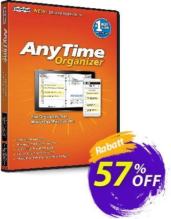 AnyTime Organizer Deluxe 16 Gutschein ATHOME: Save 40% on AnyTime Organizer Aktion: fearsome discount code of AnyTime Organizer Deluxe 16 2024