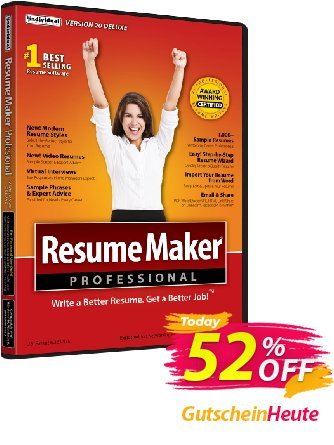 ResumeMaker Ultimate Gutschein ResumeMaker Ultimate best deals code 2024 Aktion: best deals code of ResumeMaker Ultimate 2024