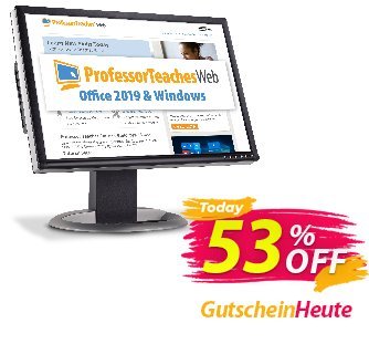 Professor Teaches Web - Office 2019 & Windows 10 (Quarterly Subscription) Coupon, discount 30% OFF Professor Teaches Web - Office 2024 & Windows 10 (Quarterly Subscription), verified. Promotion: Amazing promo code of Professor Teaches Web - Office 2024 & Windows 10 (Quarterly Subscription), tested & approved