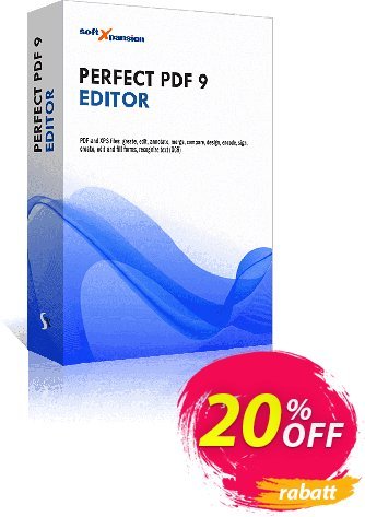 Perfect PDF 9 Editor Gutschein Affiliate Promotion Aktion: staggering sales code of Perfect PDF 9 Editor 2024