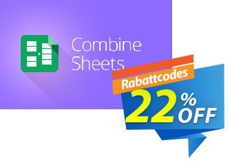 Combine Sheets add-on for Google Sheets Gutschein Combine Sheets add-on for Google Sheets, 12-month subscription amazing offer code 2024 Aktion: amazing offer code of Combine Sheets add-on for Google Sheets, 12-month subscription 2024