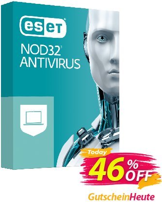 ESET NOD32 Antivirus -  1 Year 3 Devices Coupon, discount NOD32 Antivirus - Nouvelle licence 1 an pour 3 ordinateurs staggering discount code 2024. Promotion: staggering discount code of NOD32 Antivirus - Nouvelle licence 1 an pour 3 ordinateurs 2024