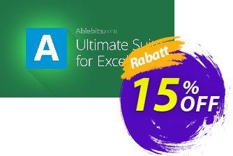 AbleBits Ultimate Suite for Excel - Business edition Coupon, discount AbleBits.com Ultimate Suite 2024 for Excel, Business edition formidable promo code 2024. Promotion: formidable promo code of AbleBits.com Ultimate Suite 2024 for Excel, Business edition 2024