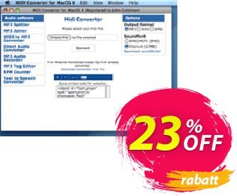 Pistonsoft Midi Converter for Mac Coupon, discount Midi Converter for Mac (Personal License) awful discounts code 2024. Promotion: awful discounts code of Midi Converter for Mac (Personal License) 2024