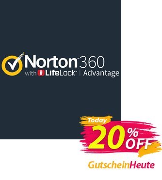 Norton 360 with LifeLock Advantage Coupon, discount 20% OFF Norton 360 with LifeLock Advantage, verified. Promotion: Formidable deals code of Norton 360 with LifeLock Advantage, tested & approved