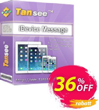 Tansee iOS Message Transfer for Mac (3-years) Coupon, discount Tansee discount codes 13181. Promotion: 13181-3