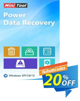 MiniTool Power Data Recovery Gutschein 20% off Aktion: reseller 20% off