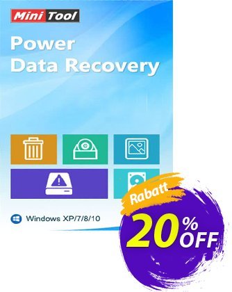 MiniTool Power Data Recovery Technician Gutschein 20% off Aktion: 25% off of any product