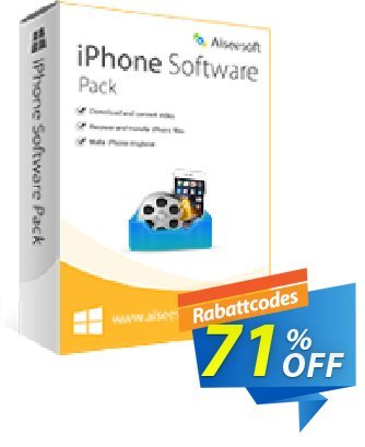 Aiseesoft iPhone Software Pack Gutschein 40% Aiseesoft Aktion: 40% Off for All Products of Aiseesoft