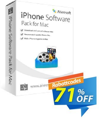 Aiseesoft iPhone Software Pack for Mac discount coupon 40% Aiseesoft - 40% Off for All Products of Aiseesoft