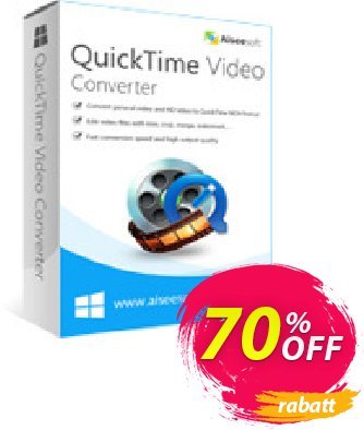 Aiseesoft QuickTime Video Converter discount coupon 40% Aiseesoft - 40% Off for All Products of Aiseesoft
