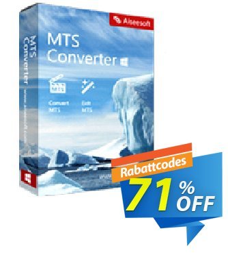 Aiseesoft MTS Converter Gutschein Aiseesoft MTS Converter awesome promo code 2024 Aktion: 40% Off for All Products of Aiseesoft