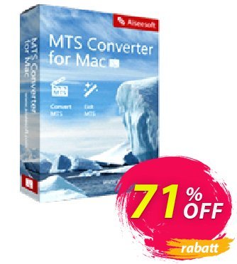 Aiseesoft MTS Converter for Mac discount coupon 50% Aiseesoft - 50% Off for All Products of Aiseesoft