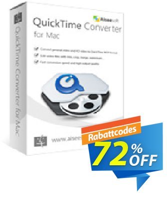 Aiseesoft QuickTime Converter for Mac Gutschein 40% Aiseesoft Aktion: 40% Off for All Products of Aiseesoft