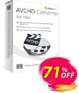 Aiseesoft AVCHD Converter for Mac discount coupon 50% Aiseesoft - 50% Off for All Products of Aiseesoft