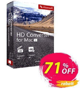 Aiseesoft HD Converter for Mac Gutschein Aiseesoft HD Converter for Mac wonderful sales code 2024 Aktion: 40% Off for All Products of Aiseesoft