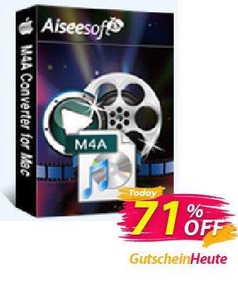 Aiseesoft M4A Converter for Mac Gutschein Aiseesoft M4A Converter for Mac imposing promotions code 2024 Aktion: 40% Off for All Products of Aiseesoft