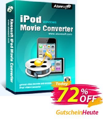 Aiseesoft iPod Movie Converter Gutschein Aiseesoft iPod Movie Converter awful offer code 2024 Aktion: 40% Off for All Products of Aiseesoft