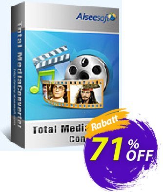 Aiseesoft Total Media Converter Gutschein 50% Aiseesoft Aktion: 50% Off for All Products of Aiseesoft