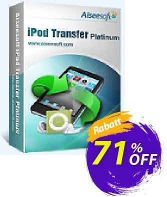 Aiseesoft iPod Transfer Platinum Gutschein 40% Aiseesoft Aktion: 