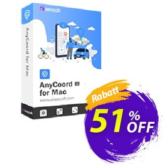 Aiseesoft AnyCoord for Mac - Lifetime/18 Devices Gutschein Aiseesoft AnyCoord for Mac - Lifetime/18 Devices Exclusive discounts code 2024 Aktion: Exclusive discounts code of Aiseesoft AnyCoord for Mac - Lifetime/18 Devices 2024